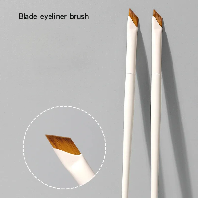 1Pc Upgrade Blade Eyeliner Brush Ultra Thin Fine Angle Flat Eyebrow Brush Under The Eye Makeup Brushes Precise Detail Brush Gift