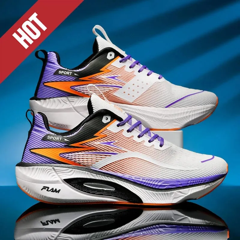 Running Shoes Carbon Board Speciality Marathon Men Sports Breathable Lightweight Women's Comfortable Athletic Nonskid Sneakers