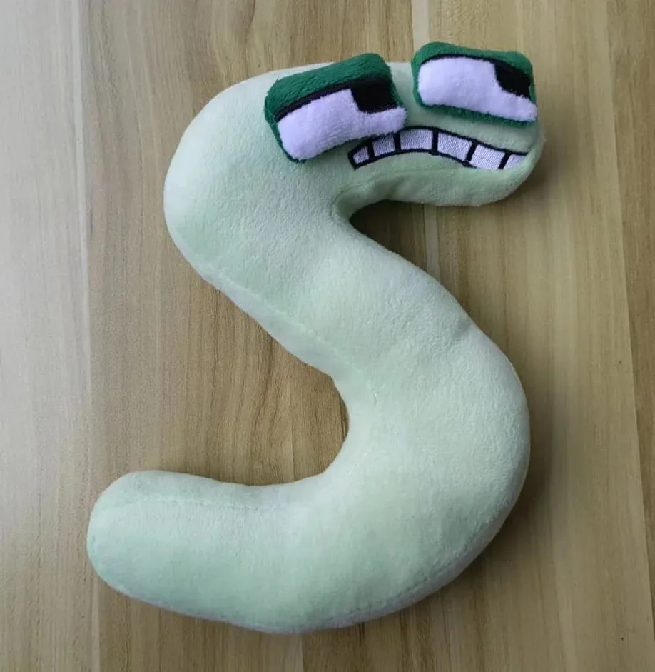 Cute A-Z Red Alphabet Plush Pillows Soft Letter Stuffed Dolls Kids Educational Learning Toy Gift