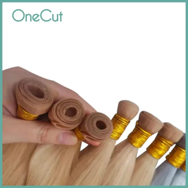 Tape PU Hair Weft Straight Raw Virgin Brazilian Sew In Double Drawn High Quality Bundle Natural Real Human Hair Weave 14-28inch