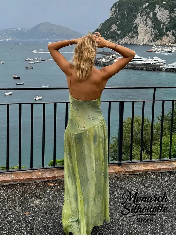 Chic Deep V-neck Slim Fit Long Dress Women Casual Solid Spaghetti Straps Sling Dresses 2026 Lady Elegant Party Evening Wear New