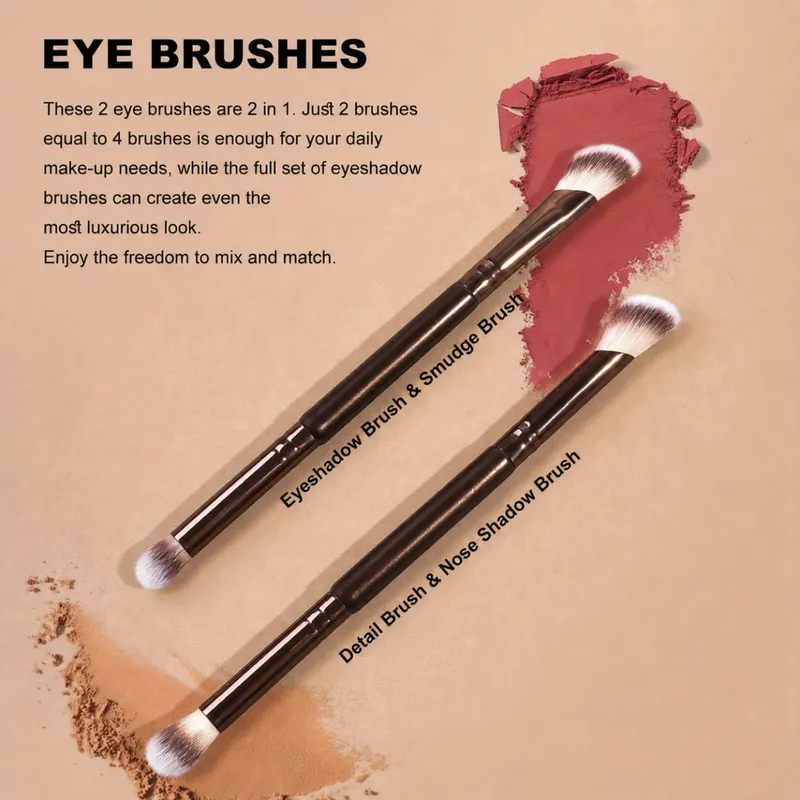 8pcs Facial Makeup Brush Set Foundation Brush Concealer Brush Contour Brush Multifunctional Makeup Brush Set Soft Bristles