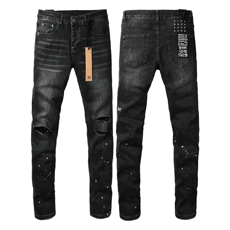 2026 New Arriva Men's Premium White Skinny Jeans Clean Fit Denim Pants High Street Fashion Trousers
