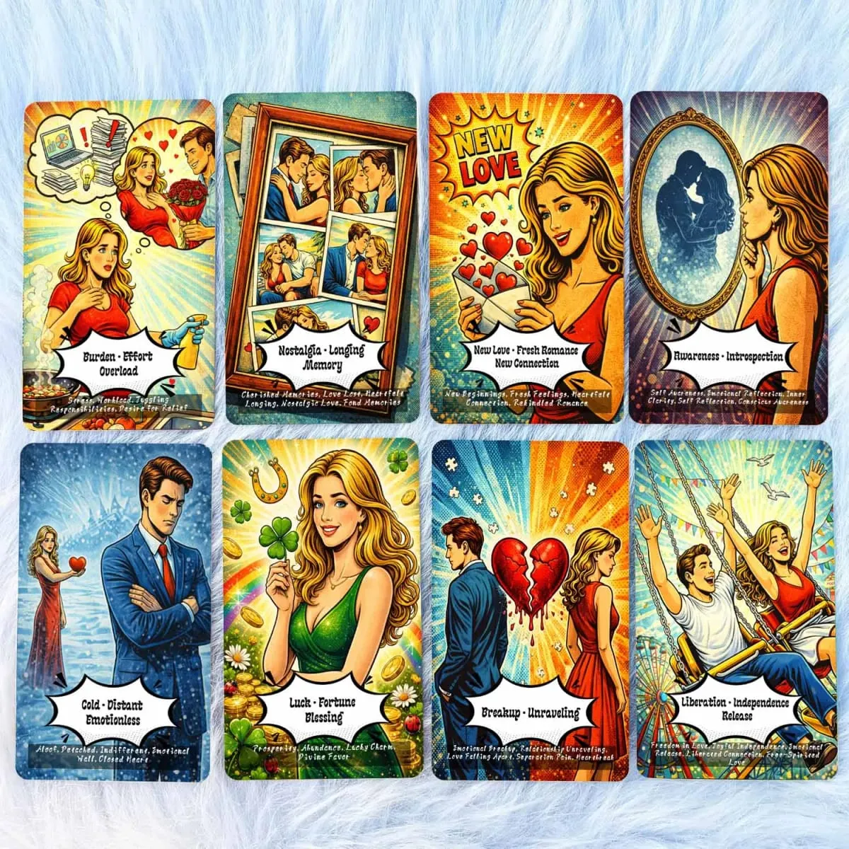 50Pcs What Will Love Reveal Oracle Cards 13x8 Cm Card Game Revealing Truths About Your Love Life and Relationships