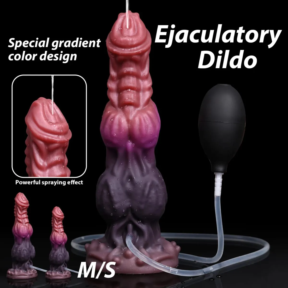 Huge Monster Dildo Squirting Fantasy Dildo Dragon Horse Dog Dildo Knotted Ejaculating Toy Big Anal Silicone Adult Toys for Women
