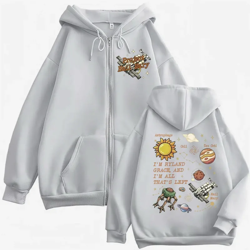 Rocky Project Hail Mary Inspired Amaze Amaze Amaze Zip Up Hoodies Coats Jacket Men Women Fashion Hoodie Casual Zipper Sweatshirt