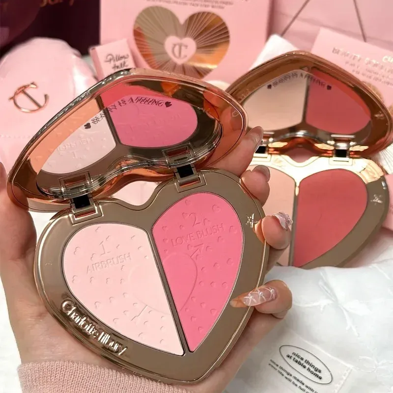 Mewah CT Multicolored Water Light Lip Gloss Last Hydrating Lip Balm berbentuk hati Berus Bibir Petua&Jeli Lip Gloss Hadiah Mekap