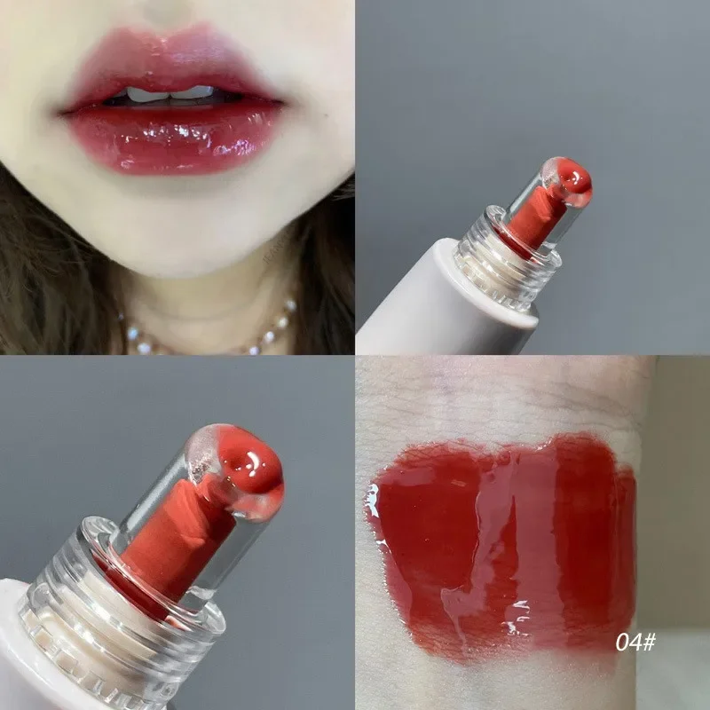 Jelly Lip Gloss μακράς διαρκείας Mirror Water Lip Glaze Έγχρωμο ενυδατικό κραγιόν Κρυστάλλινο λαμπερό κραγιόν με λαμπερή απόχρωση χειλιών Κορεάτικο μακιγιάζ φροντίδας χειλιών