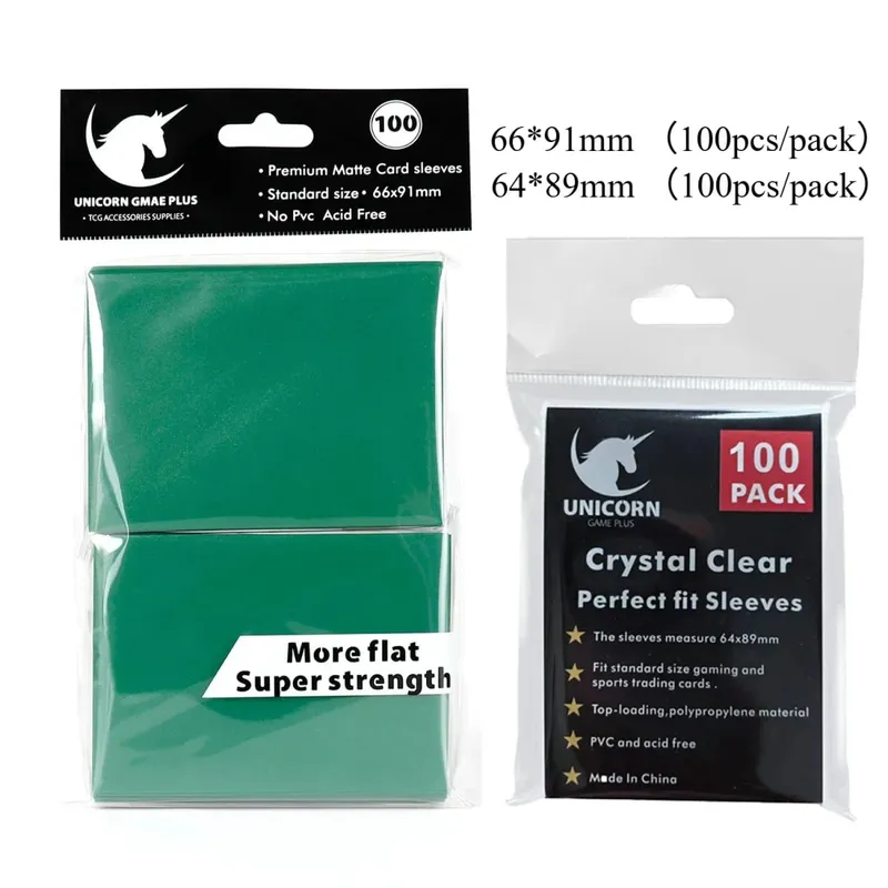 200PCS Card Sleeves Trading Cards Double Layer Matte Standard Size Card Sleeves for Pokemon MTG Baseball Sport Card Board Game