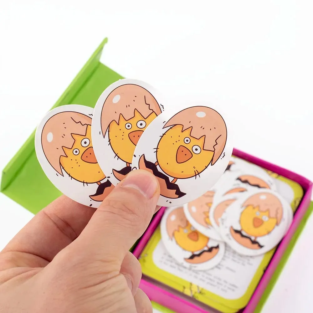 Hot board games Chicken Chiu Chiu Board Game Piou Piou Casual Party Cards Game Intellectual Toys Gifts 12.1*8.7cm