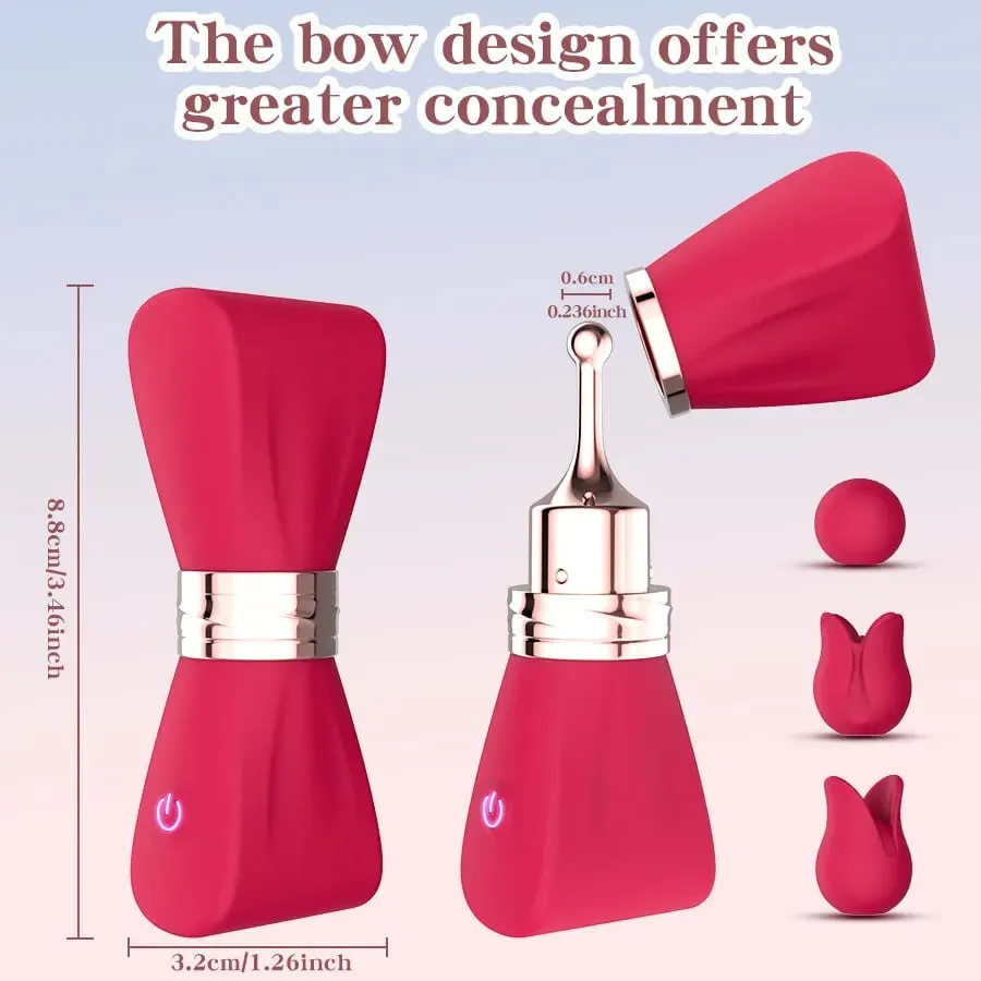 Women's Adult Toy Massager Clitoral G-Spot Nipple Stimulator High-Frequency Mini Bullet Vibrator 3 Silicone Massage Heads