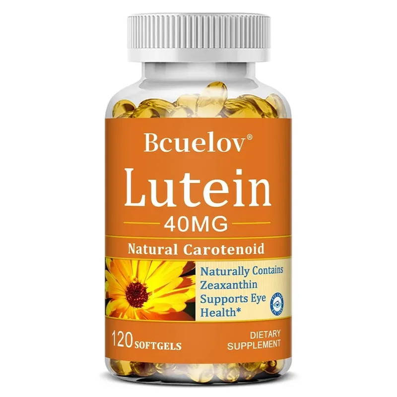 Natural Lutein 40 Mg Antioxidant Eye Health Supplement Improves Dry Eyes Promotes Vision and Eye Health Non-GMO