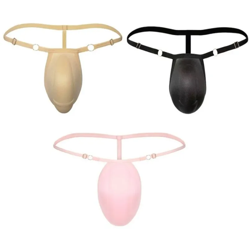 Tangas con almohadilla de esponja y espalda en T para hombre, calzoncillos acolchados frontales ajustables en 3D, ropa moldeadora de cintura baja sin costuras, accesorios para bragas — image 15