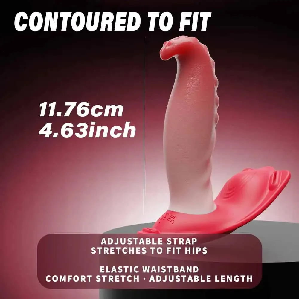 Wearable Vibrator Rose Sex Toy for Women G Spot Dildos Adult Toys with Tongue Vibration Panties Stimulator Pleasure for Anal