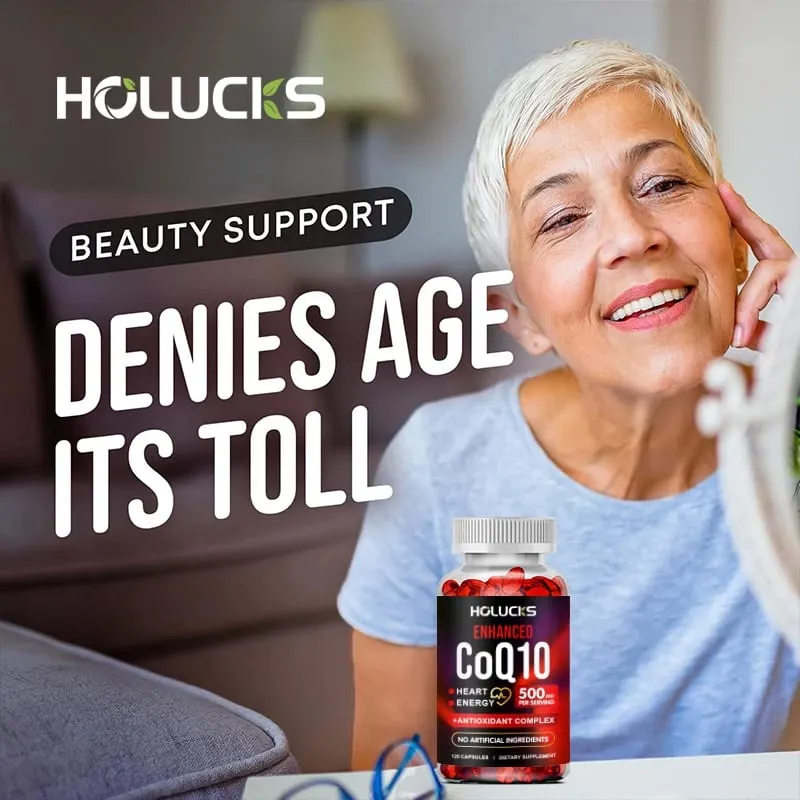 Acquista 1 ricevi 1 gratis! Integratore di CoQ10 da 500 mg per la produzione di energia per la salute del cuore e antiossidante che promuove la luminosità di uomini e donne