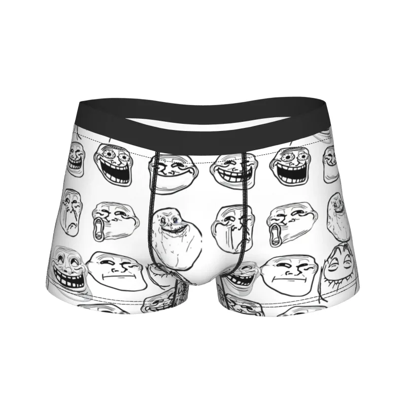 怒りコミック Trollfac トランクおかしいアニメポーチ下着ホット販売パターンボクサーブリーフ快適な男性パンツプラスサイズ
