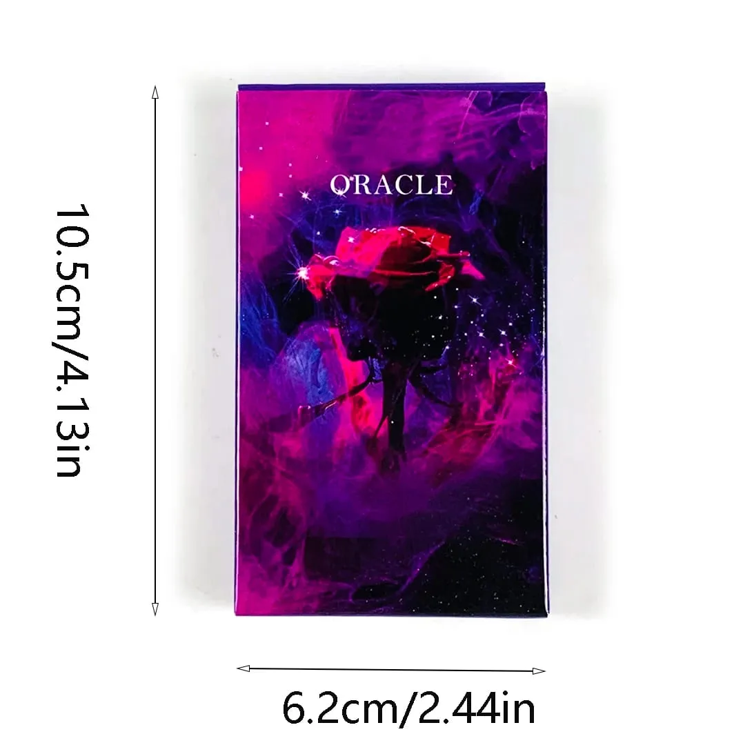 Hot-selling Mystic Red Rose Oracle Cards A 53 Oracle English Visions Divination Edition Deck Borad Playing Games