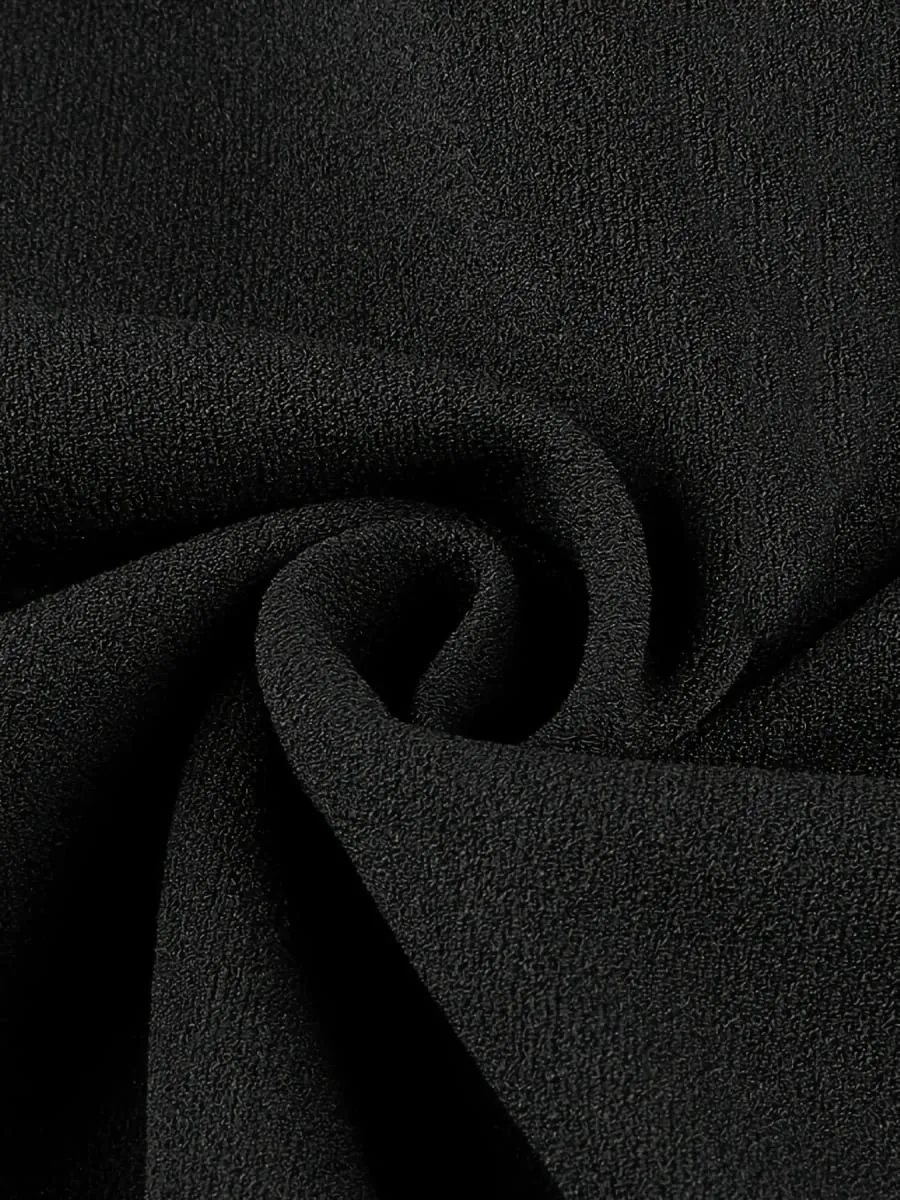 Women Elegant Summer Round Neck Shawl Sleeves Chiffon Wedding Wrap For Solid Color Knee Length Pencil Bodycon Sheath Dress