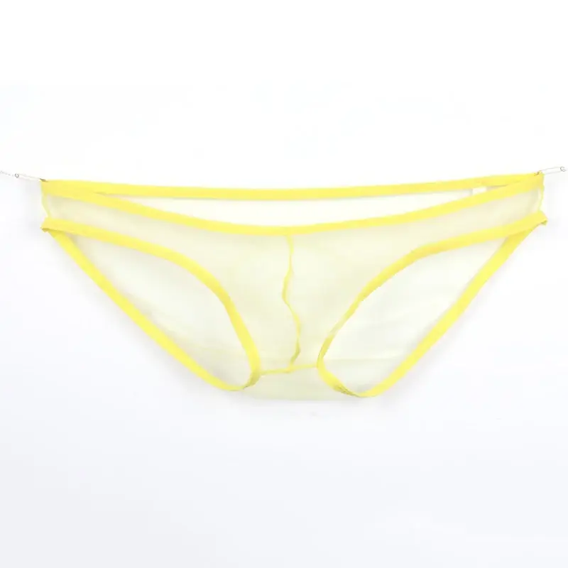 Slip da uomo in rete a vita bassa di grandi dimensioni, biancheria intima trasparente ultrasottile, con borsa convessa a U, vari colori disponibili — image 11