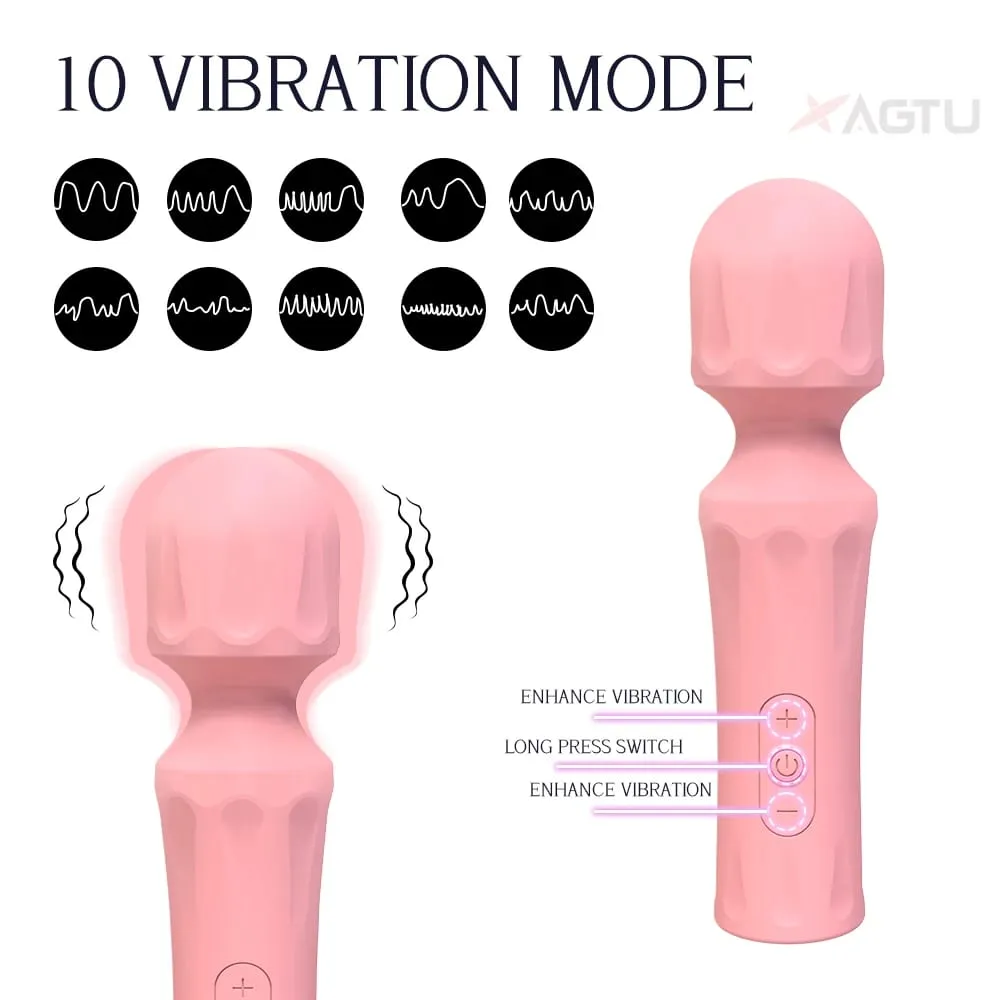 Powerful AV Magic Wand Dildo Vibrator for Women Nipple Clitoris G spot Vagina Stimulator Vibration Massager Adult Sex Toys 18