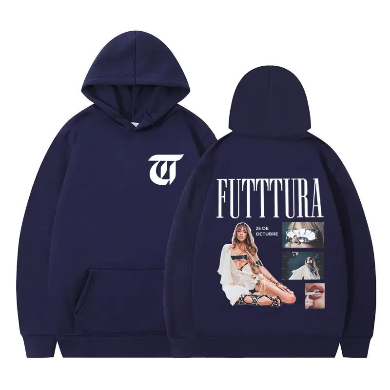 Singer TINI STOESSEL Futtura Album 2025 Tour Vintage Hoodie Men Women Fashion Pullover Casual Oversized Y2k Clothes Sweatshirts