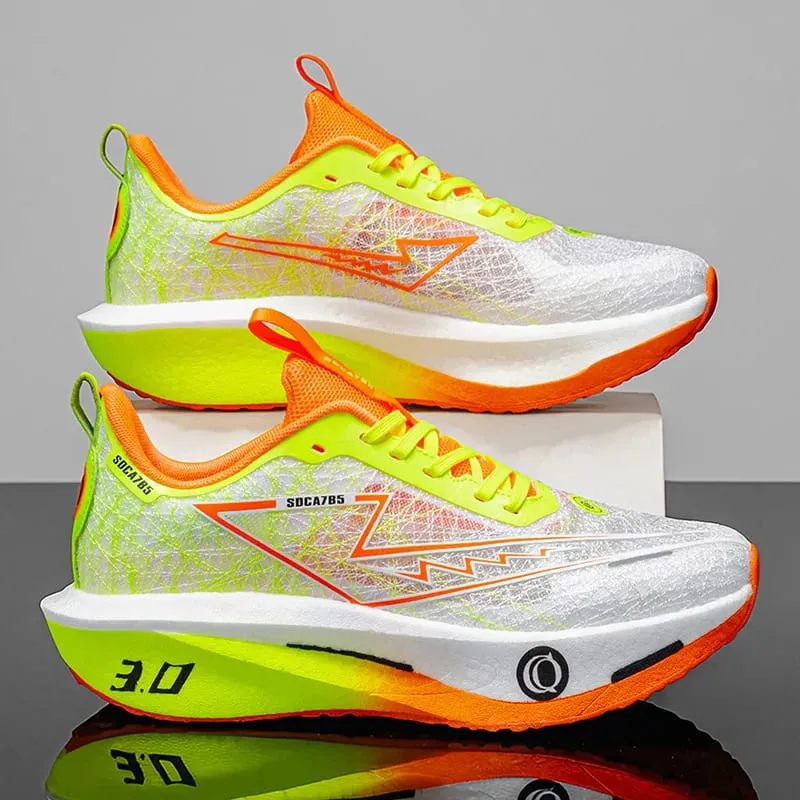 Sports Running Shoes Men Women Marathon Athletic Outdoor Carbon Plate Breathable Lightweight Comfortable Walking Trail Sneakers