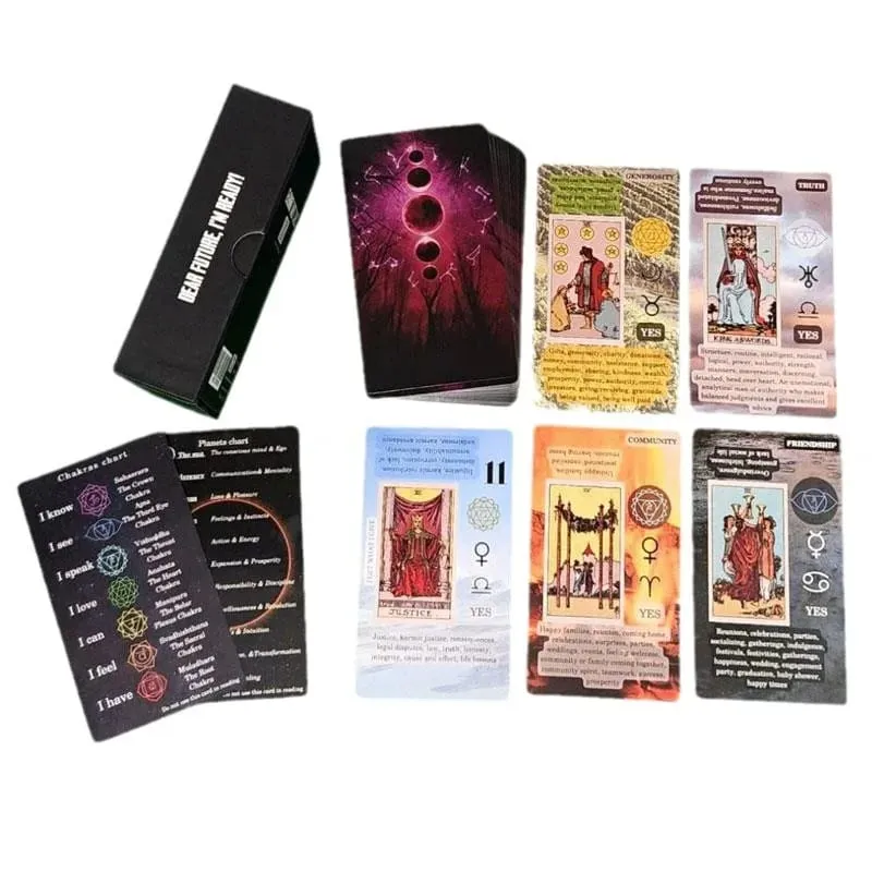 Tarot Cards for Beginners Learning Tarot Deck No Guide Book Needed Tarot Cards with Meanings on Them (Español) 78 Cards Reversed