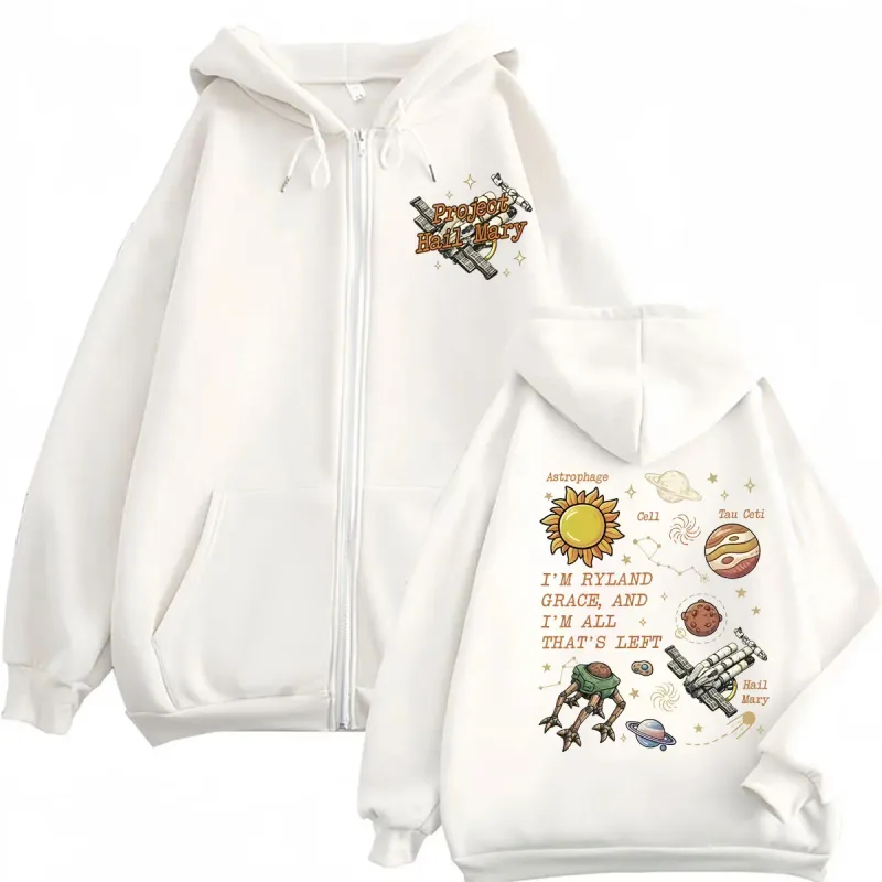 Rocky Project Hail Mary Inspired Amaze Amaze Amaze Zip Up Hoodies Coats Jacket Men Women Fashion Hoodie Casual Zipper Sweatshirt