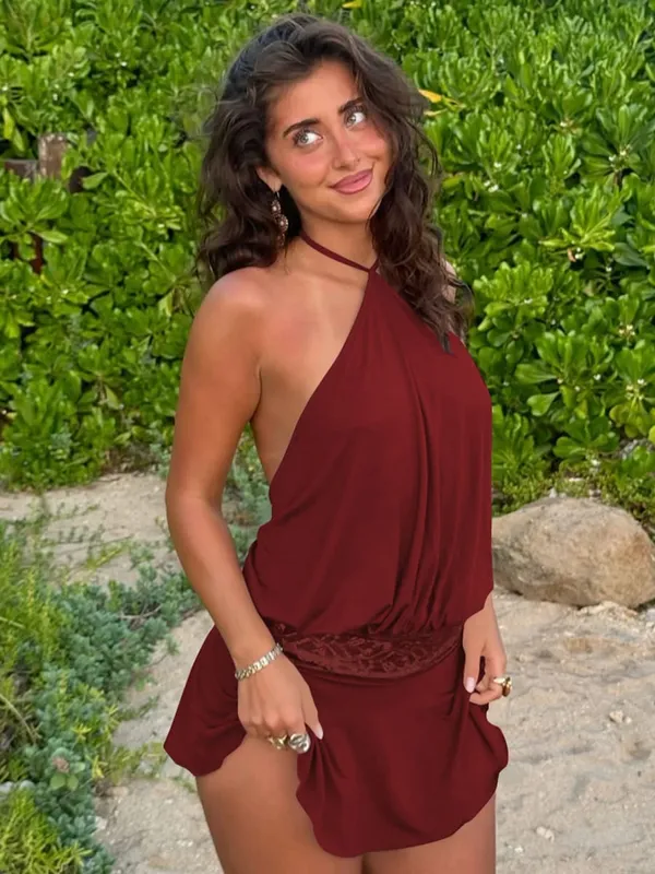 Σέξι μίνι φόρεμα 2025 Καλοκαιρινά ρούχα Vacation Party Club