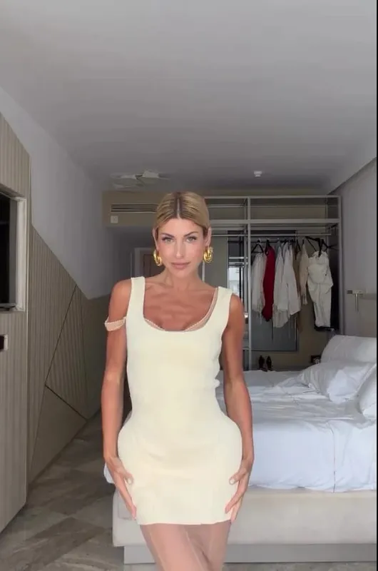 Vestido de encaje con tirantes finos para mujer, vestido Midi transparente de malla con tirantes finos, ropa Sexy y elegante para verano 2026