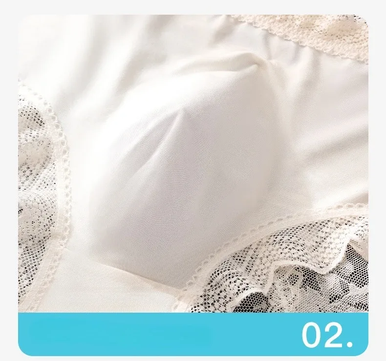 Thin Ice Silk Lace Men's Underwear Breathable Mid Waist Embroidery Comfortable Triangle Pants Traceless Hollow Out Male Briefs