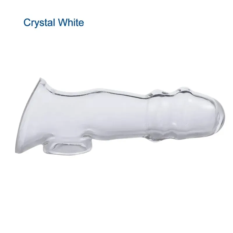 High Elastic Adult Penis Sleeve Cock Extender Reusable and Safer Condoms Sex Toy for Couple Man Delay Ejaculation Tools