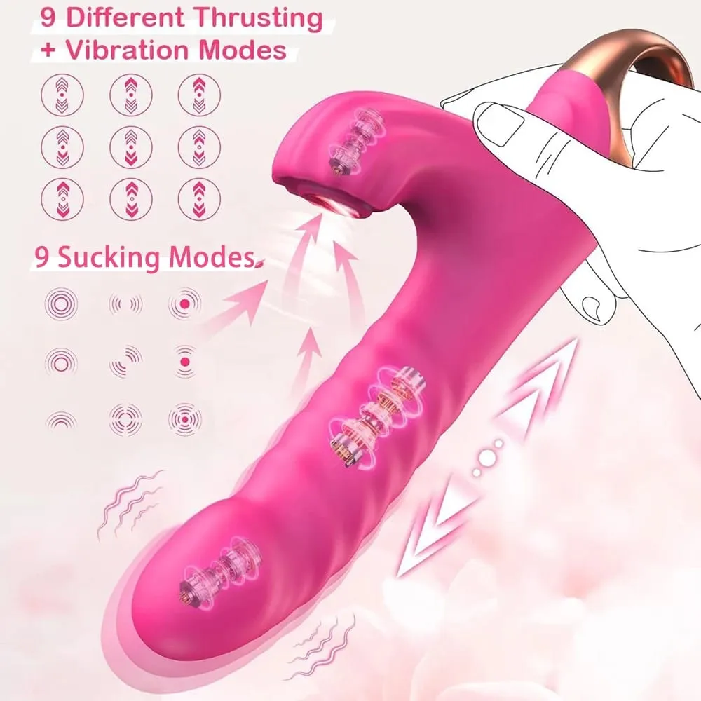 Sucking Vibrator Female Sucker Clitoris Stimulator for Women Dildo Massager Wand G Spot Thrusting Sex Toys Adult Goods Shop