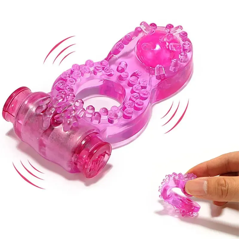 Mainan Seks Cincin Penis Penggetar untuk Pria Masturbasi Dewasa Bergetar untuk Wanita Stimulasi Klitoris Pasangan Toko Aksesori Erotis
