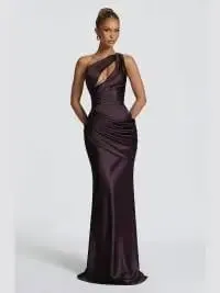 Elegant Solid Pleated Strapless Maxi Dress Yellow Off-shoulder Backless High Waist Split Robe 2026 New Lady Evening Party Gown