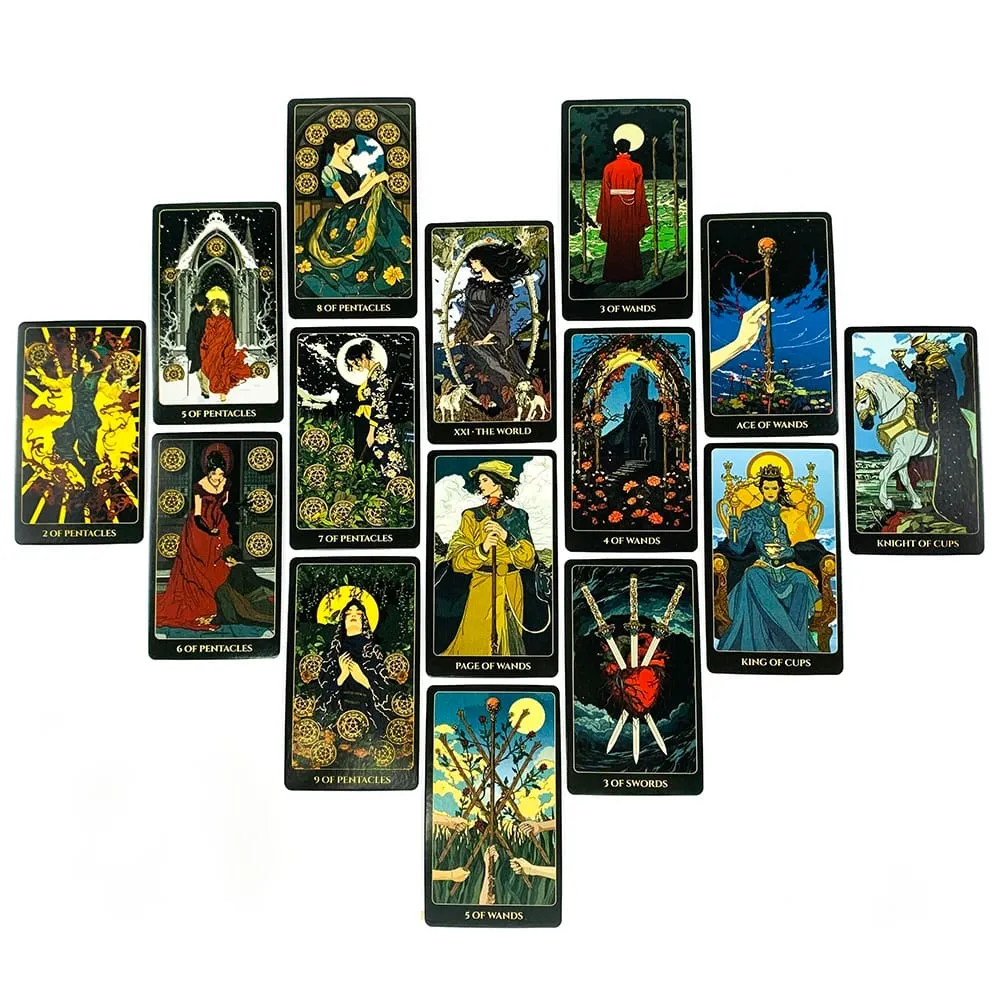 Ukiyo Tarot Cards 78 Card Fortune Telling Divination Tarot Cards Board Game Perfect for Cultural Exploration & Art Collection