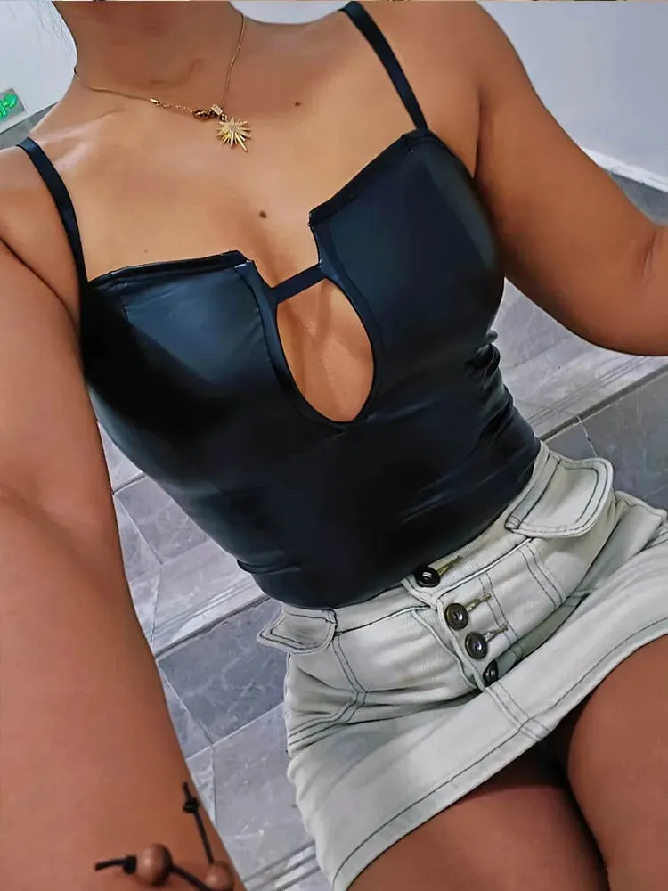 Sexy deep V-neck camisole summer backless sleeveless jumpsuit