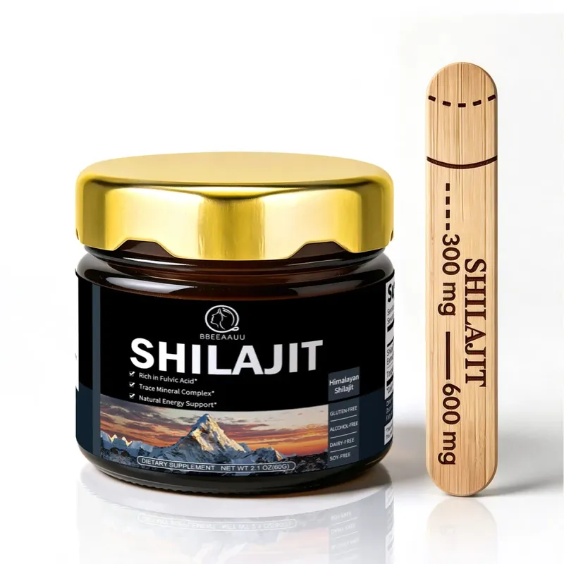 204MG Natural Shilajit Resin Original เครื่องดื่มอาหารเสริมแร่ธาตุสำหรับภูมิคุ้มกันสุขภาพการเผาผลาญสุขภาพกายโดยรวม