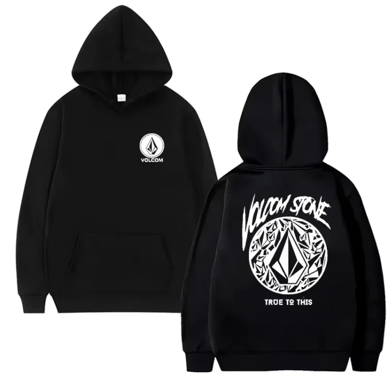 2026 Fashion Hoodie Women and man Hoody Volcom Stone Double-sided Casual Graphic Sports Tops Breathable Streetwear Clothing