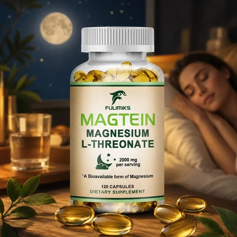 Magnesium L-Threonate Supplement with Magtein Supports Short & Long-Term Memory Cognitive Health Focus Bone & Joint Health