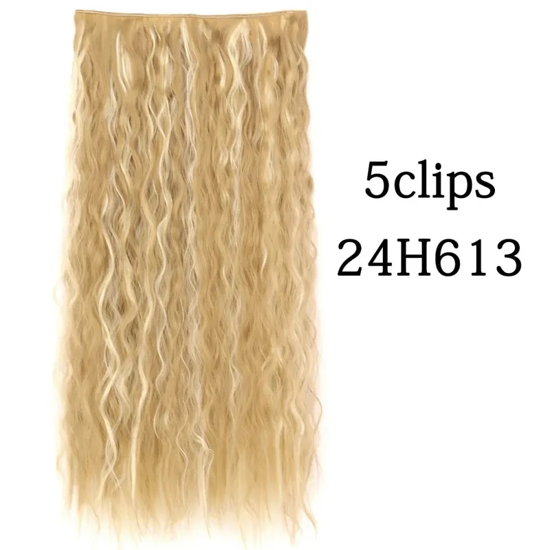 Tổng Hợp 22 32 Inch 5 Kẹp Tóc Chịu Nhiệt Giả Bộ Tóc Giả Dài Lượn Sóng Kiểu Tóc Kẹp Trong Tóc