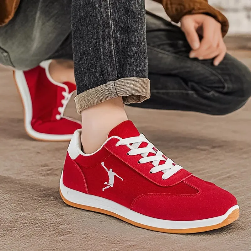 Men's Shoes Spring and Autumn Trendy Shoes New Cross-Border Models White Black Red Sports Shoes Soft-Soled Breathable Men's Low-Top Versatile Casual Shoes