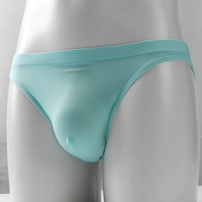 Pakaian Dalam Bikini Lelaki Ultra Nipis U Convex Pouch Pakaian Dalam Wanita Seluar Dalam Anjal Tinggi Pinggang Rendah Cepat Kering Calzoncillos Hombre