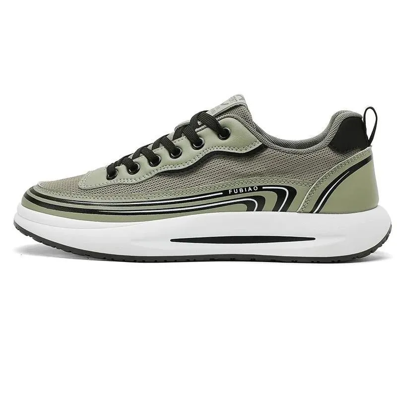 Mens Casual Sport Shoes Loafers Summer Breathable Mesh Tennis Sneakers Outdoor Non‑Slip Lightweight Running Shoes
