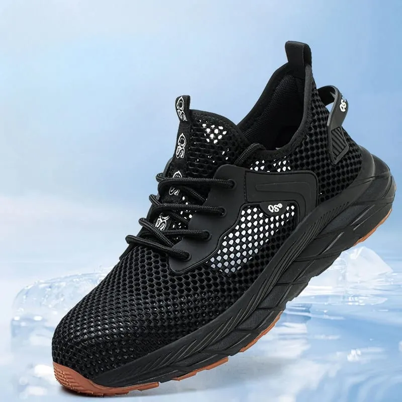 Official-website Summer Men's Safety Shoes New Lightweight Breathable Casual Shoes Anti-slip Anti-smash Anti-stab Work Shoe 2026