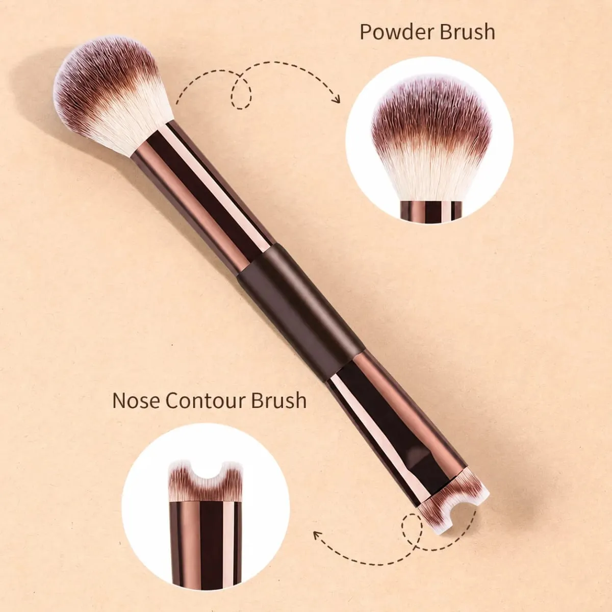 8pcs Facial Makeup Brush Set Foundation Brush Concealer Brush Contour Brush Multifunctional Makeup Brush Set Soft Bristles