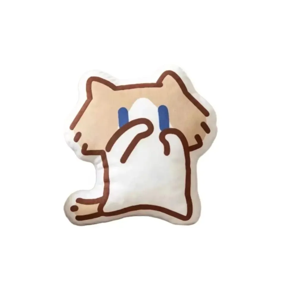 Cute Soft Monthly Salary Cat Plush Sofa Decor Home Ornament Cat Plush Throw Pillow Cartoon Cushion Cat Stuffed Pillow