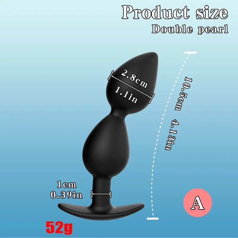 Hot Selling Wearable Anal Plugs With Steel Balls Analplug Buttplug Butplug Fake Dildo For Women Men Anal Beads Adult 18 +Sextoys
