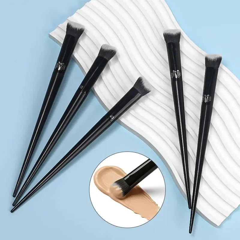 Women Soft Fiber Hair Concealer Makeup Brush Black Handle Powder Blusher Eye Shadow Foundation Make Up Brushes Beauty Tool