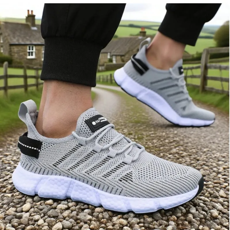 Soft Soled Running Shoes for Men Breathable Mesh Flexible Casual Sneakers Comfortable Sustainable Soles Tennis Training Shoes — image 3